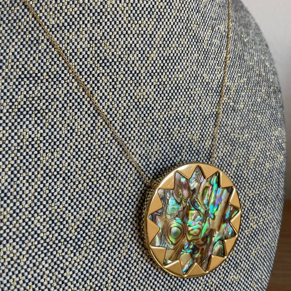 House of Harlow 1960 Abalone Sunburst Pendant - Picture 3 of 6